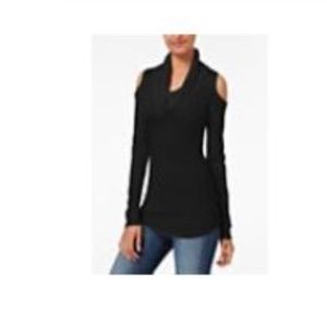 NWOT Cowl neck Peek-a-boo shoulder sweater top